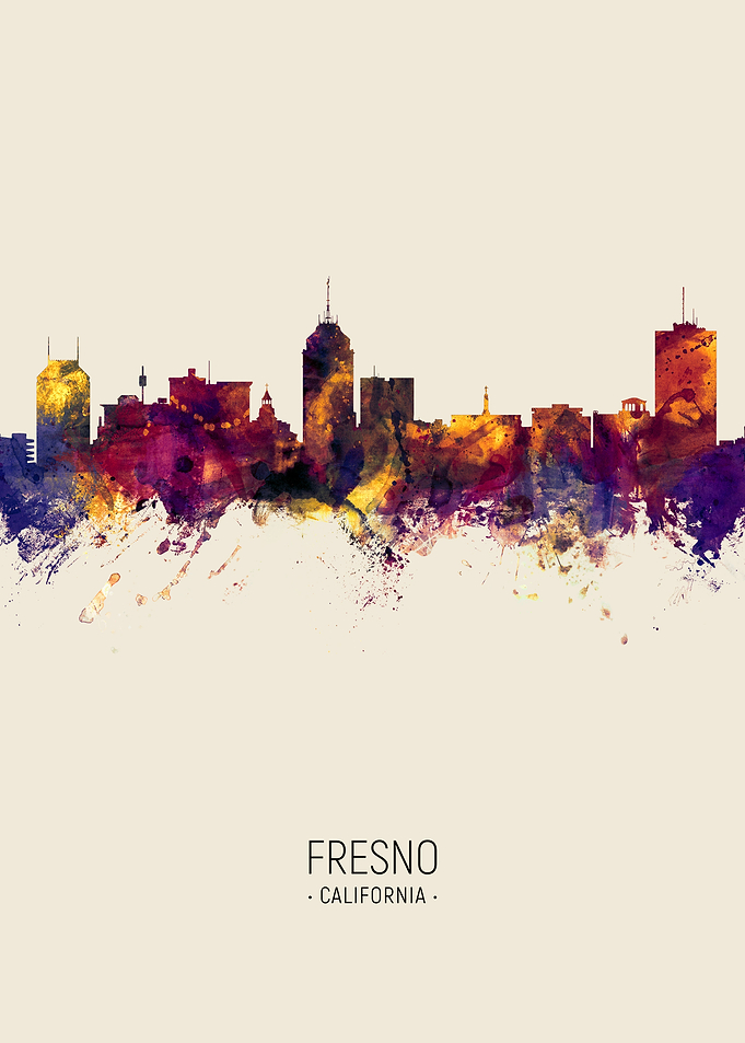 Fresno California Skyline