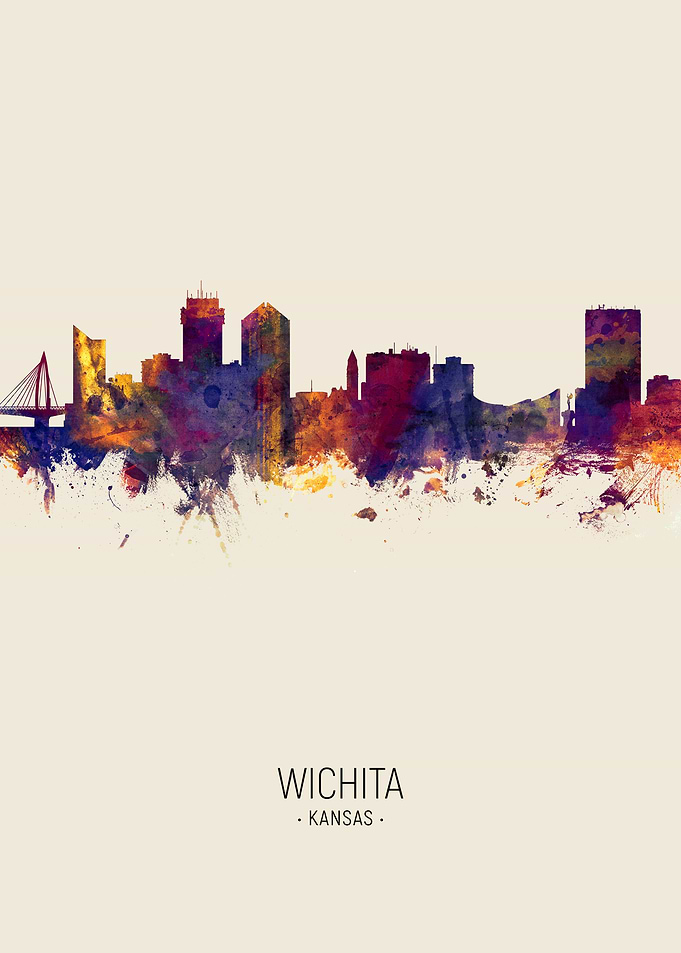 Wichita Kansas Skyline