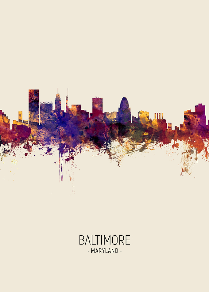 Baltimore Maryland Skyline