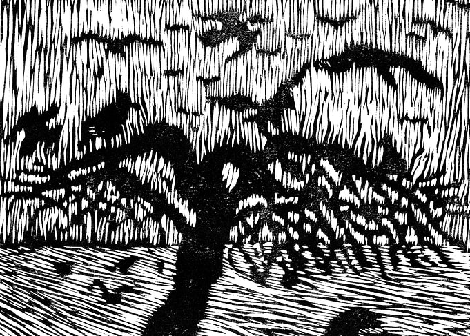 Black Ravens on a Field