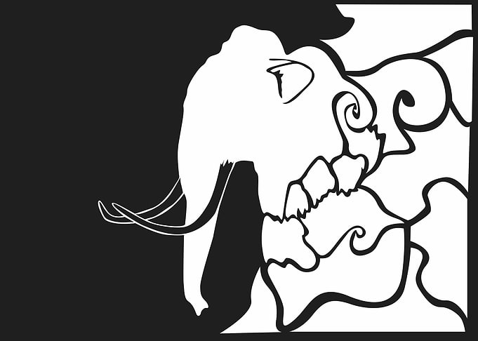 Mammoth silhouette
