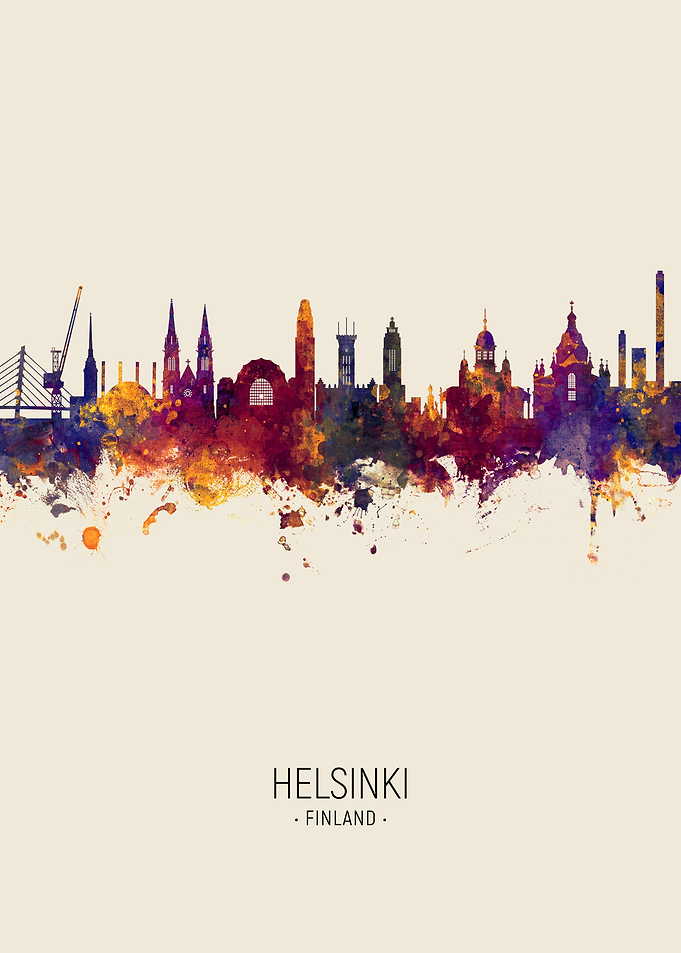 Helsinki Finland Skyline