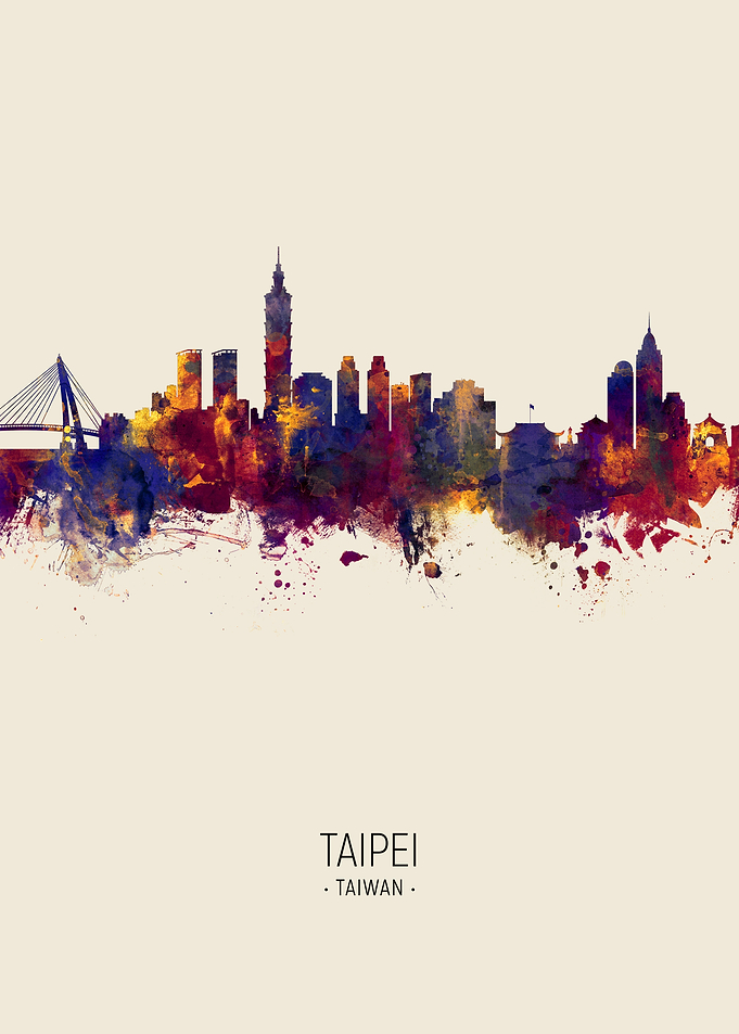 Taipei Taiwan Skyline