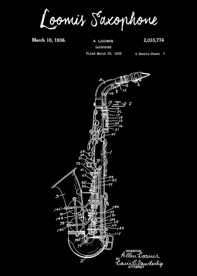 Loomis Saxophone patent