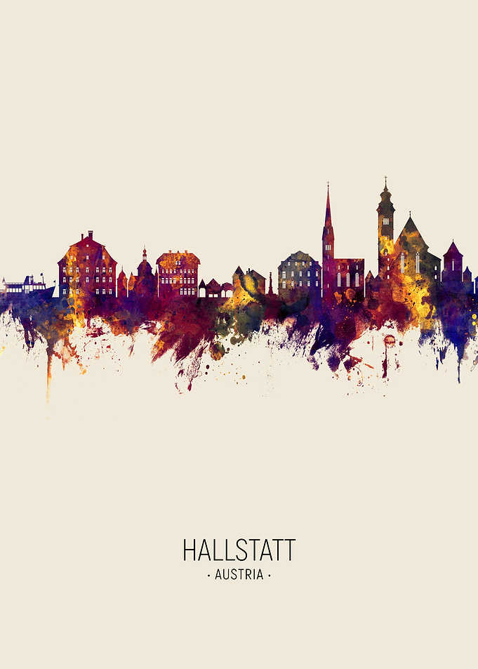 Hallstatt Austria Skyline
