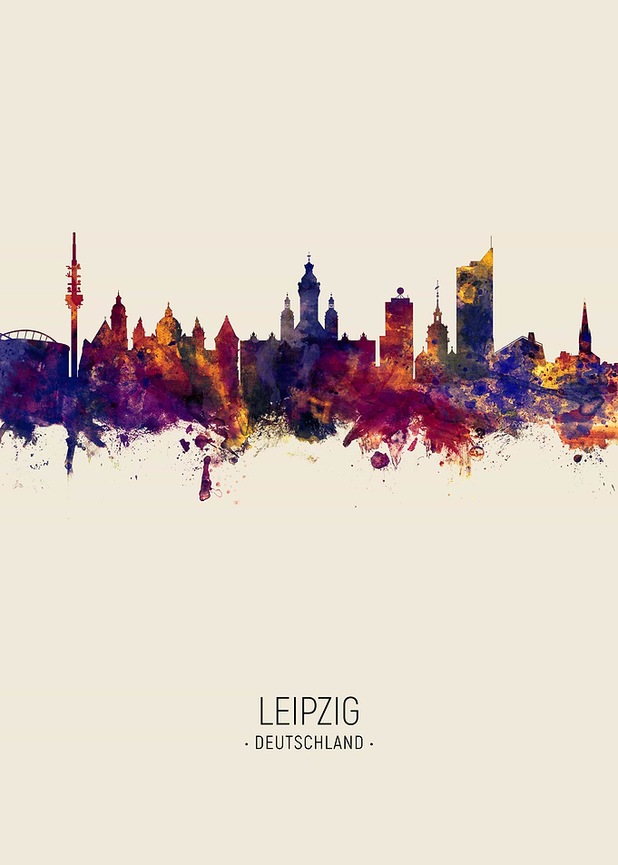 Leipzig Germany Skyline