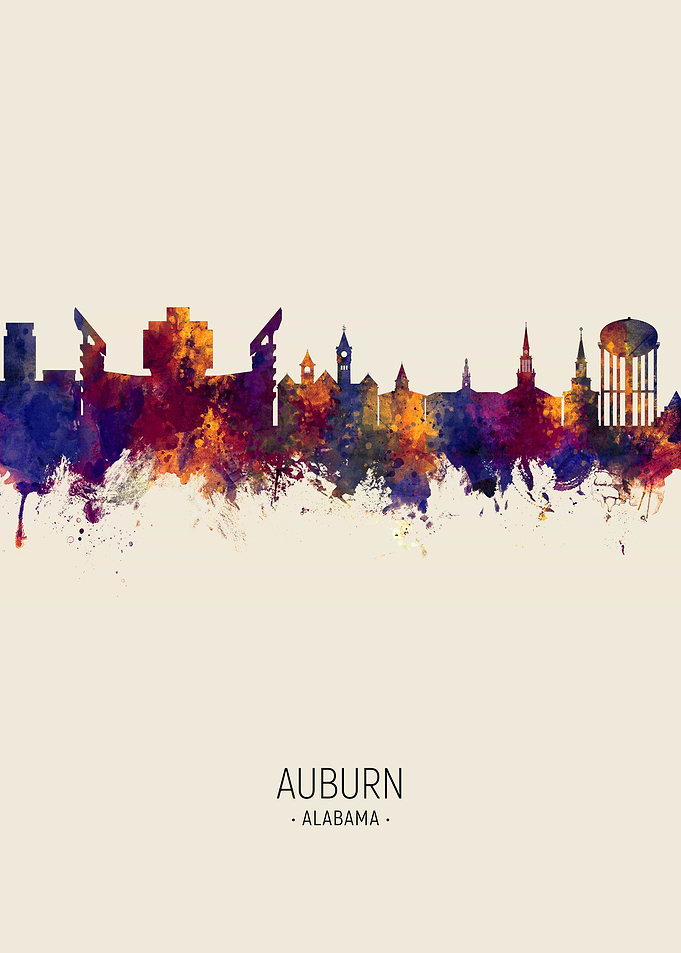 Auburn Alabama Skyline