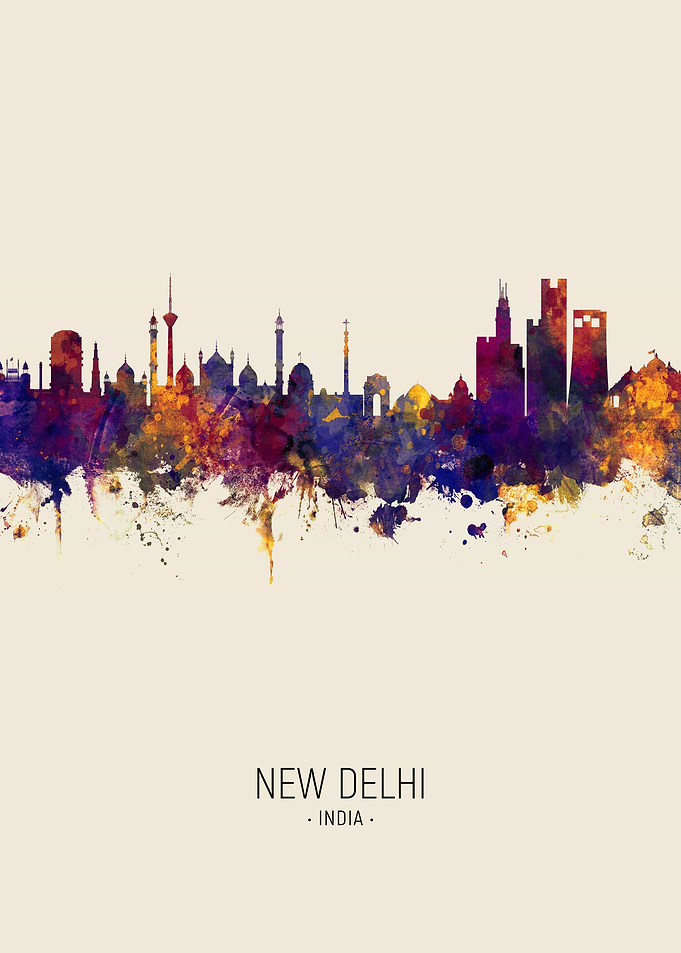 New Delhi India Skyline