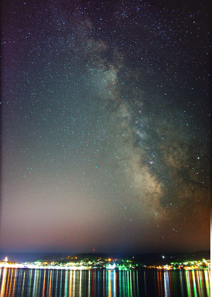 Milky way over Korcula