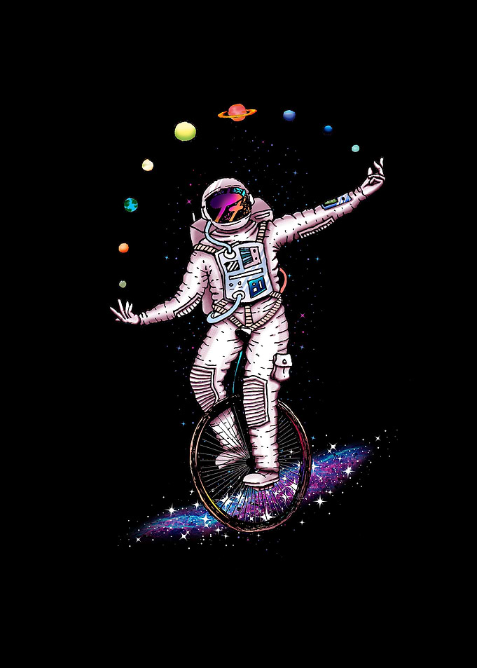 Juggling Circus Astronaut