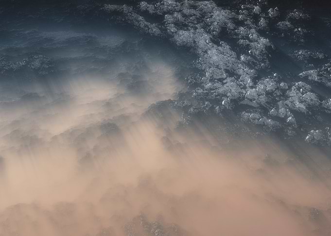 Misty rocks