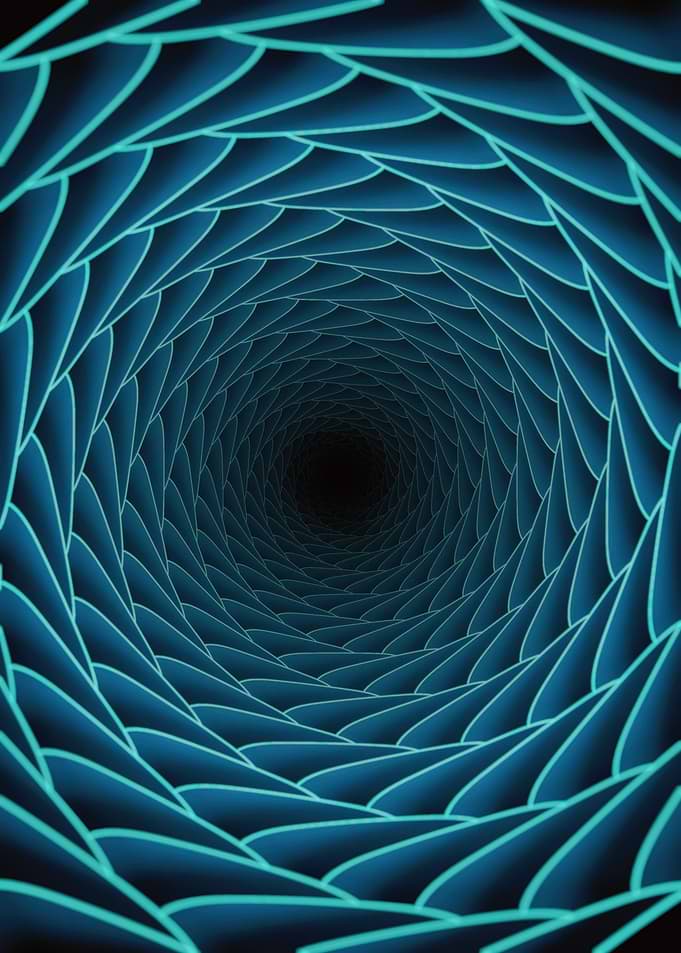 Electric blue Tunnel