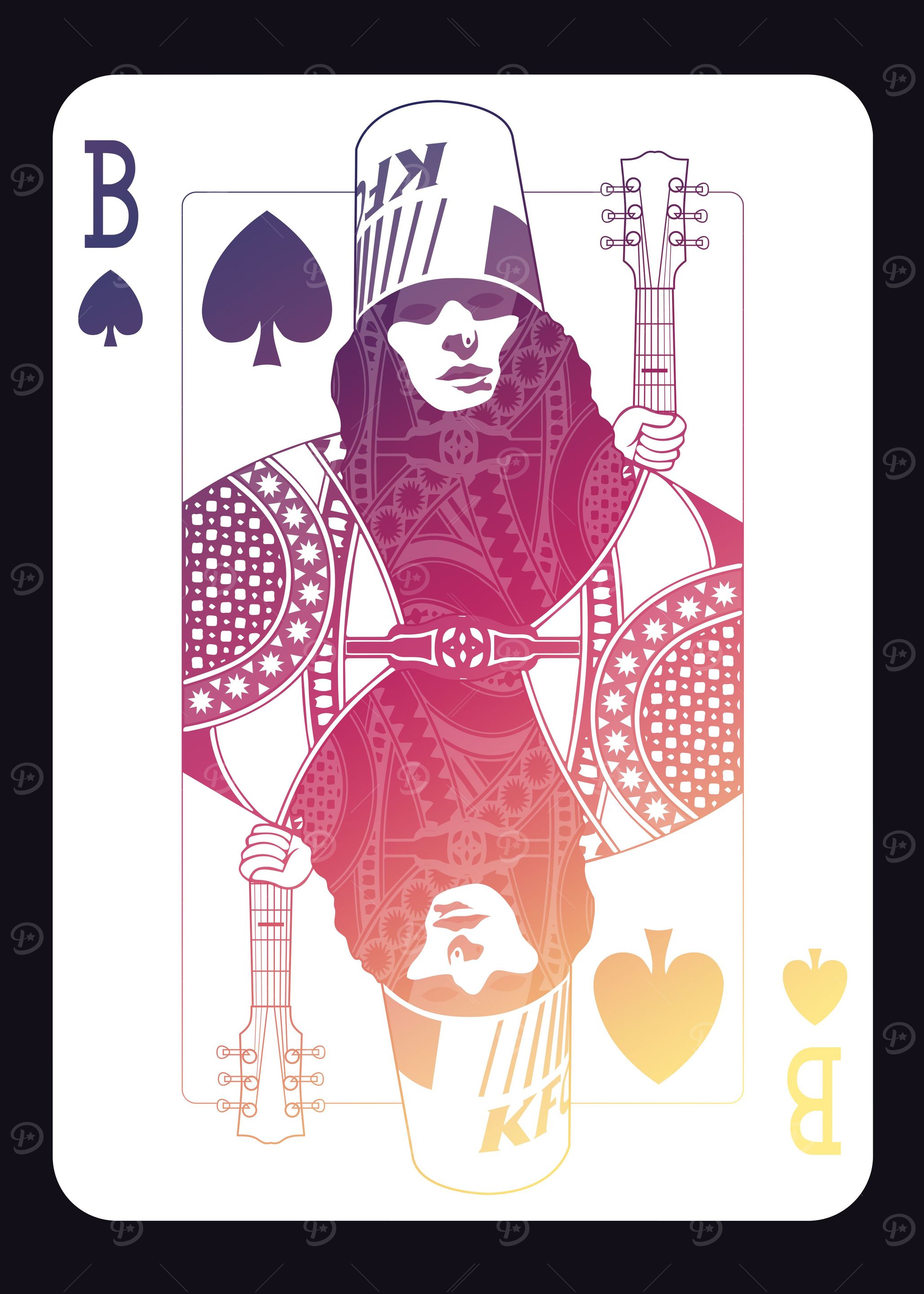 Big B Playing Card
