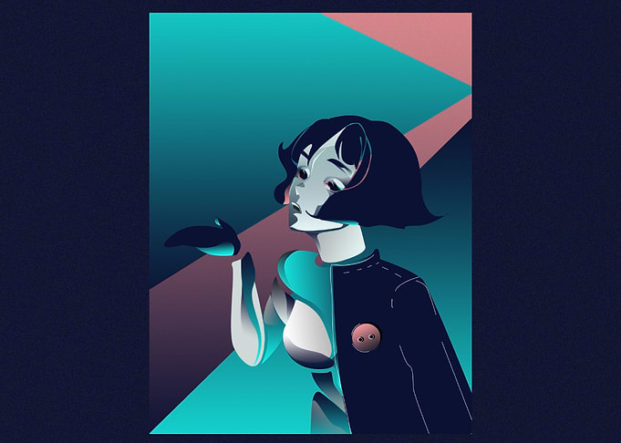 Robot zombie girl