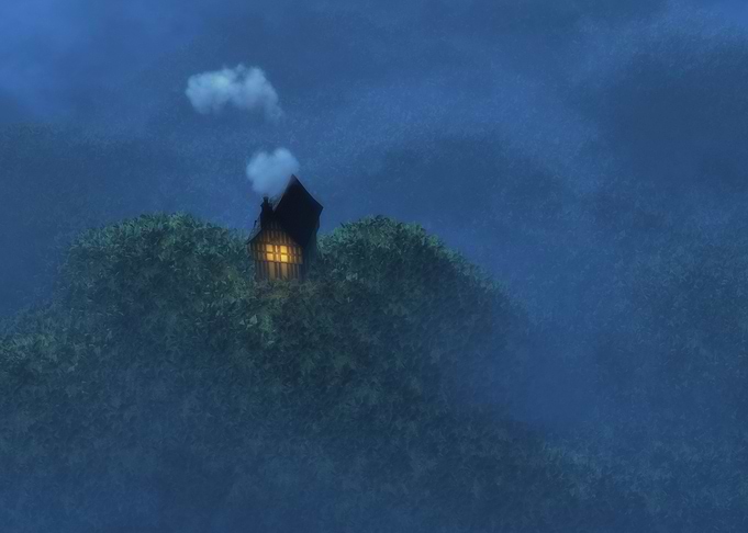 On a hill