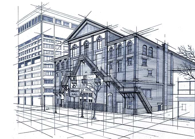 Hand Drawn Massey Hall