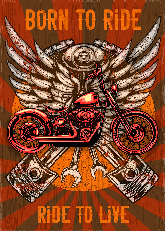 BORN TO RIDE RIDE TO LIVE