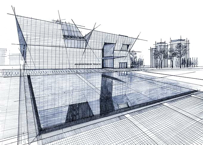 Hand Drawn AgaKhan Museum