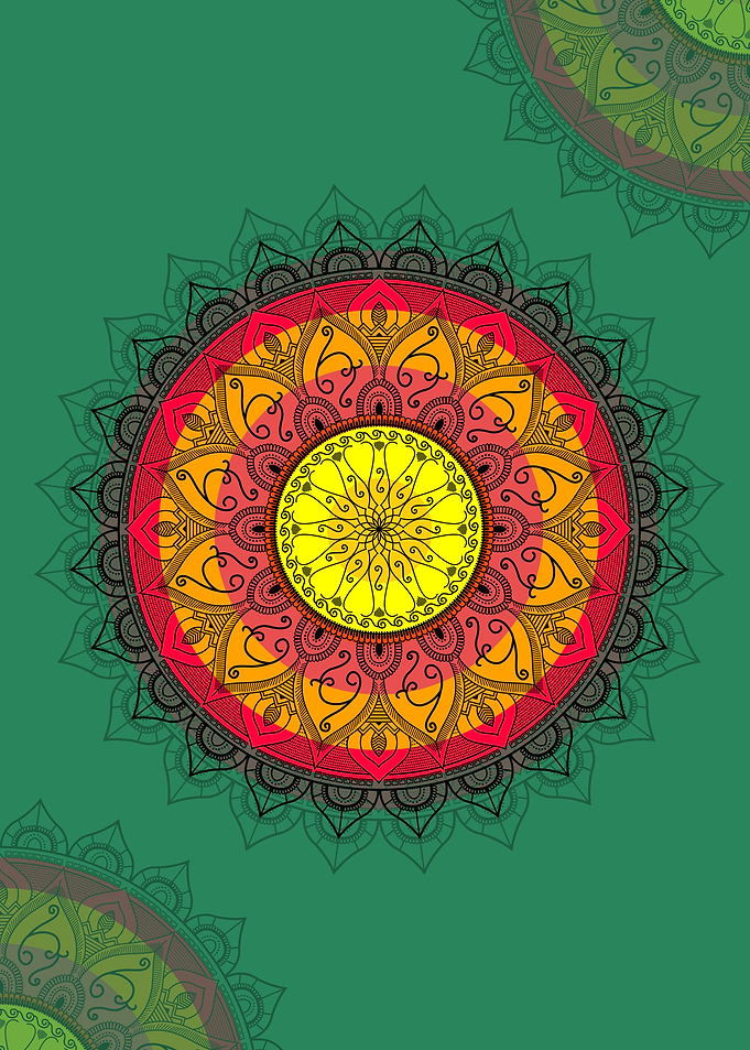 floral mandala art
