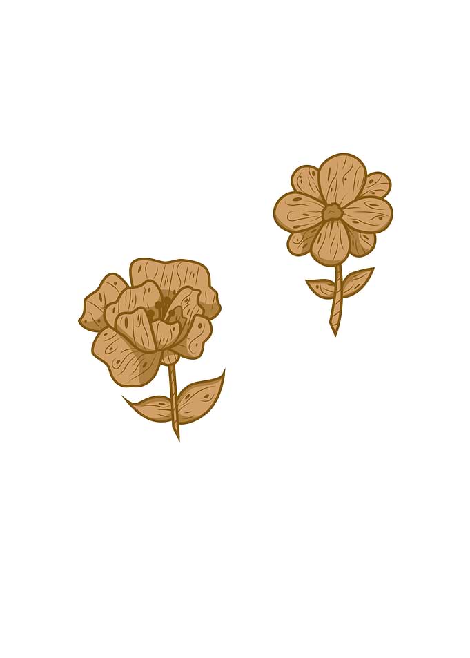 Wooden Flowers
