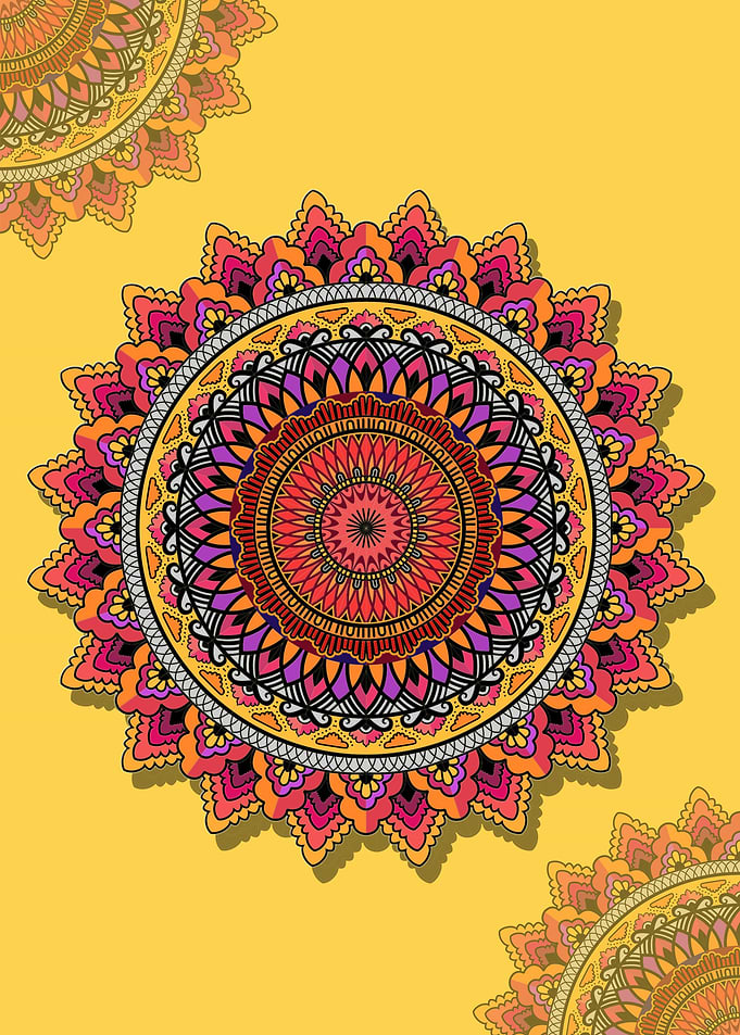 Khrisna mandala art
