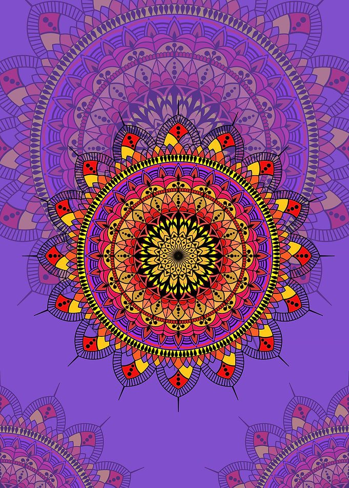 Luxury mandala art