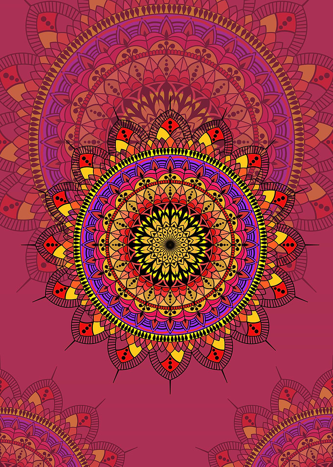 floral mandala pattern