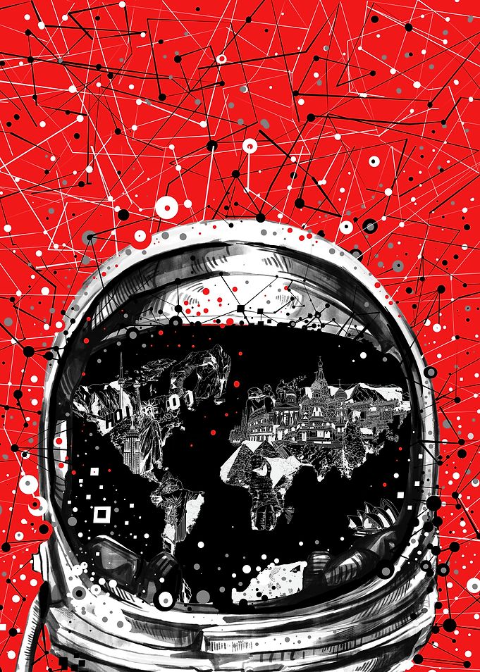 Astronaut world map 8
