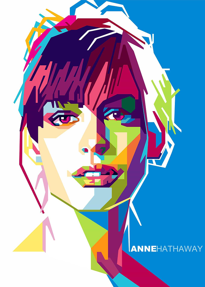 Anne Hathaway illsutration