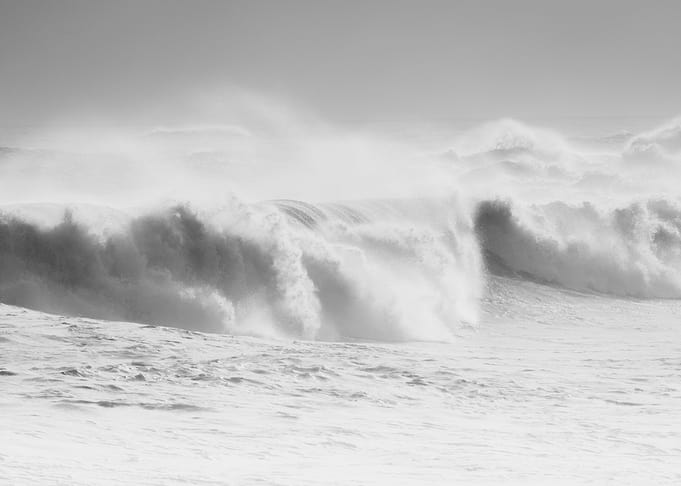 Angry sea