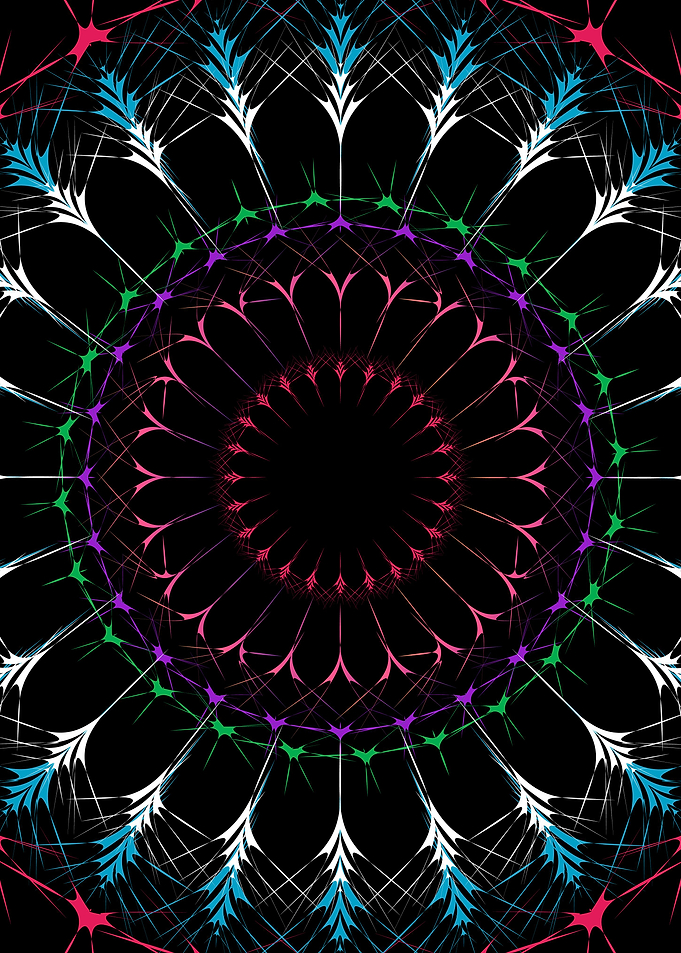 Bohemian Black Mandala
