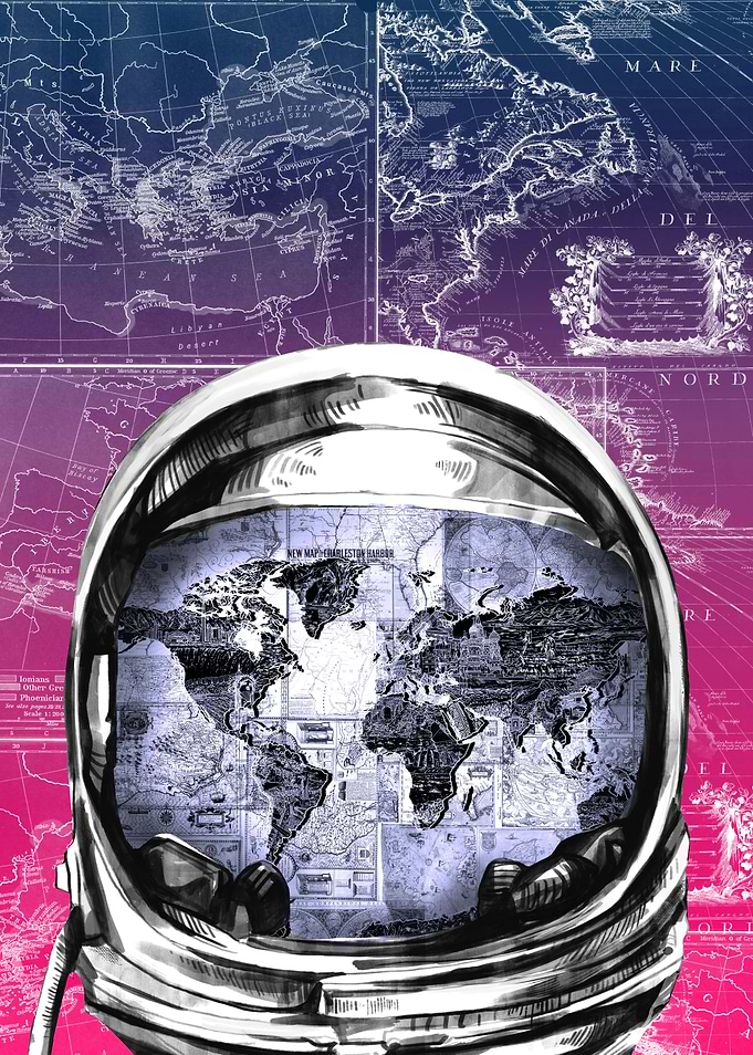 Astronaut world map 7
