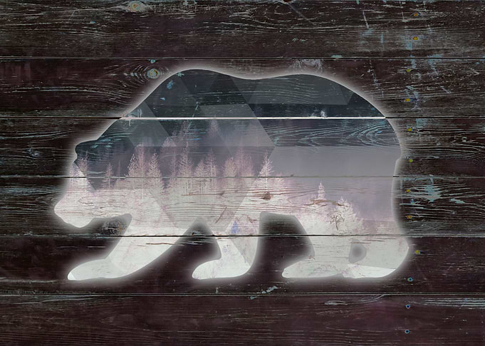 BEAR reverse on the wood