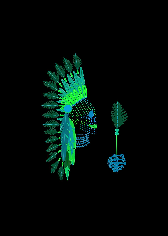 King Skull icon with crown
