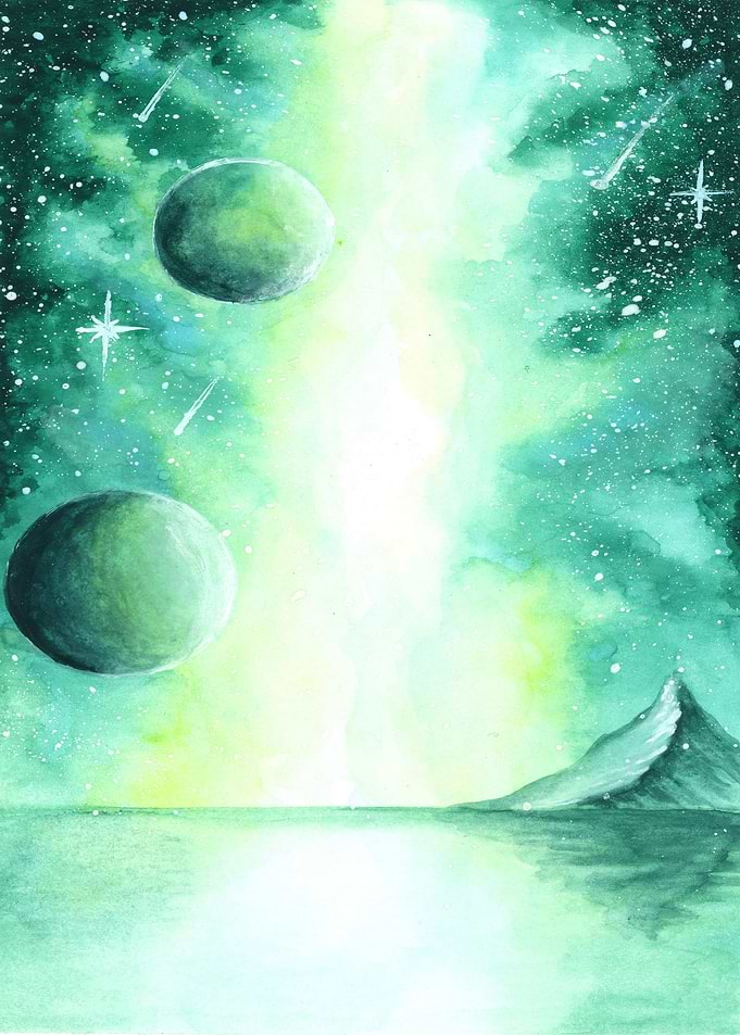 Aquarelle by hand legerete