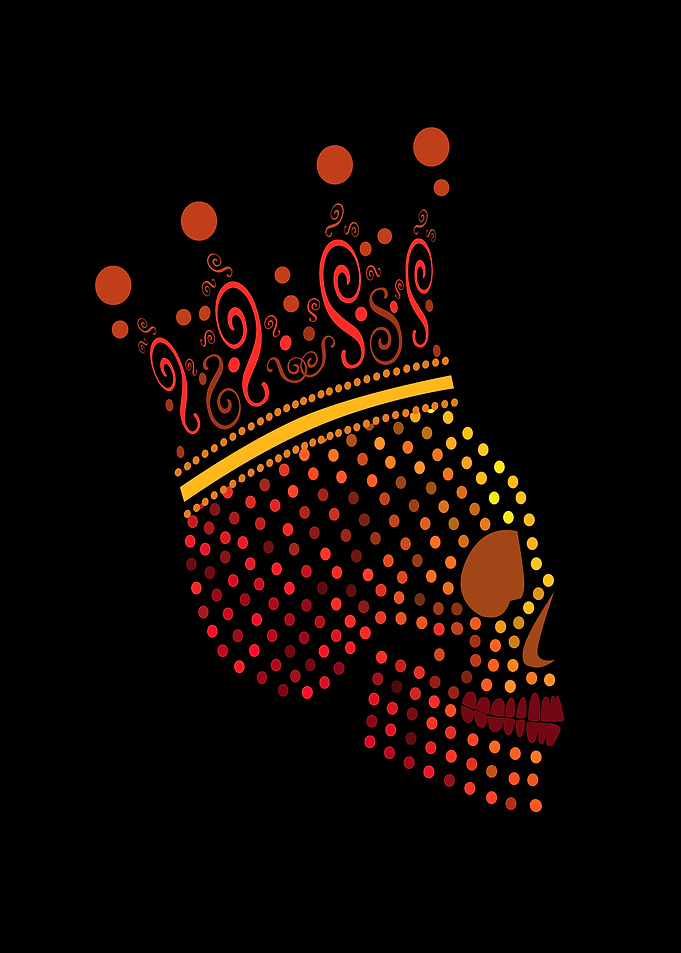Skull icon wearing america