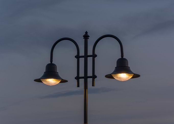 Night street lights