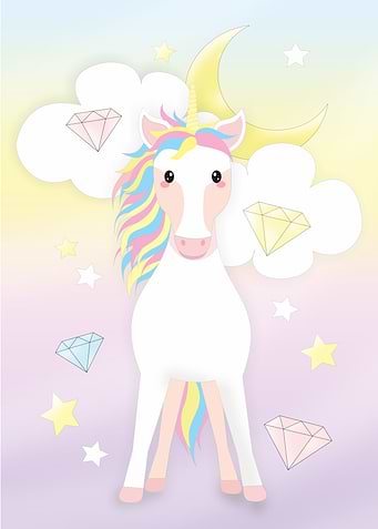 Unicorn Kids Room Rainbow