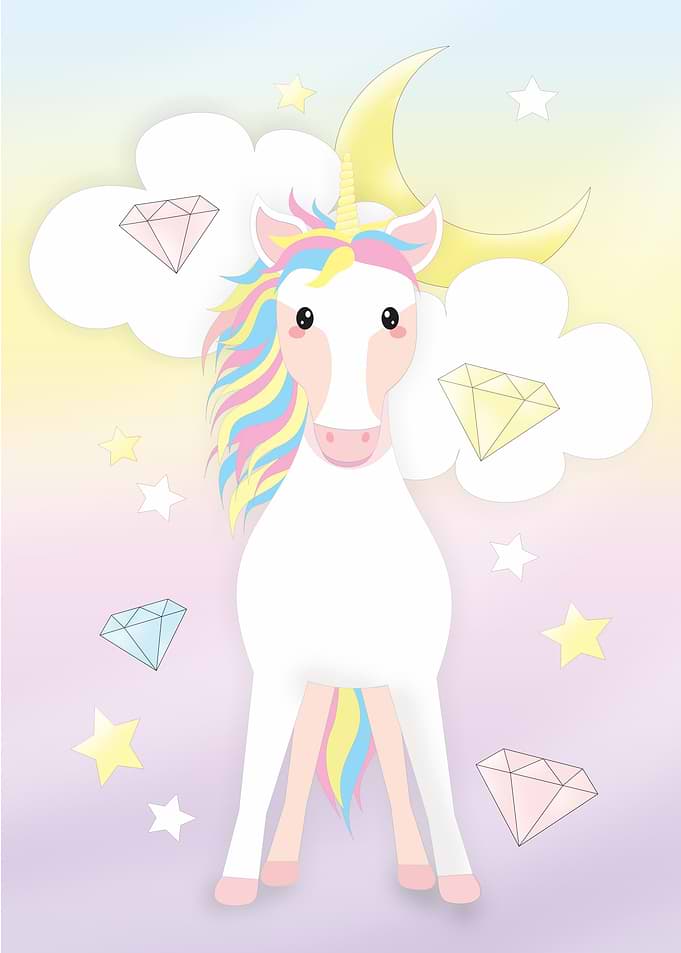 Unicorn Kids Room Rainbow