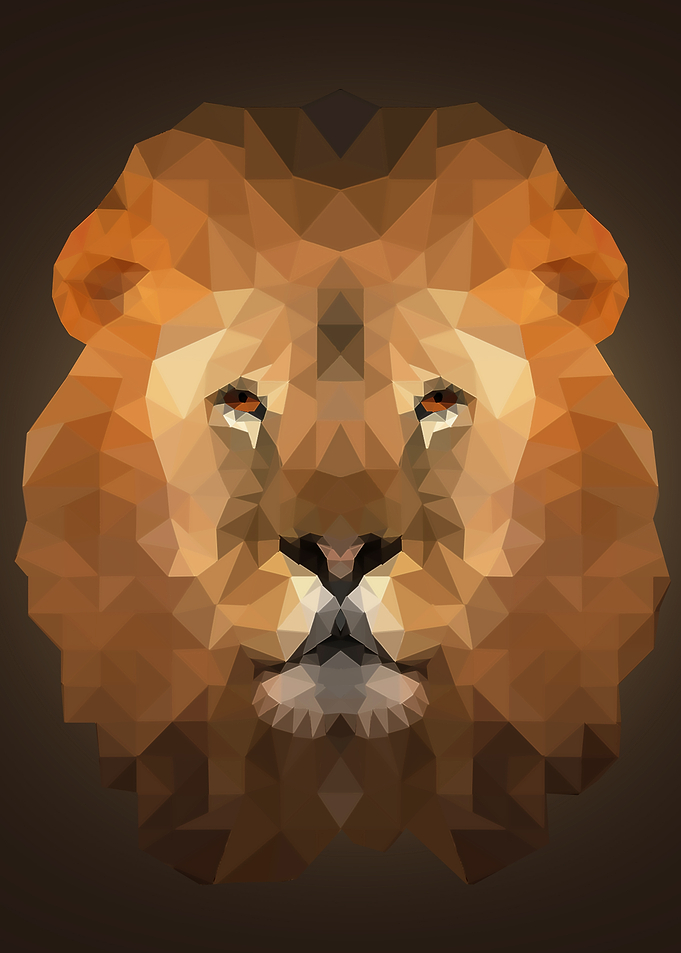 Lion Low Poly