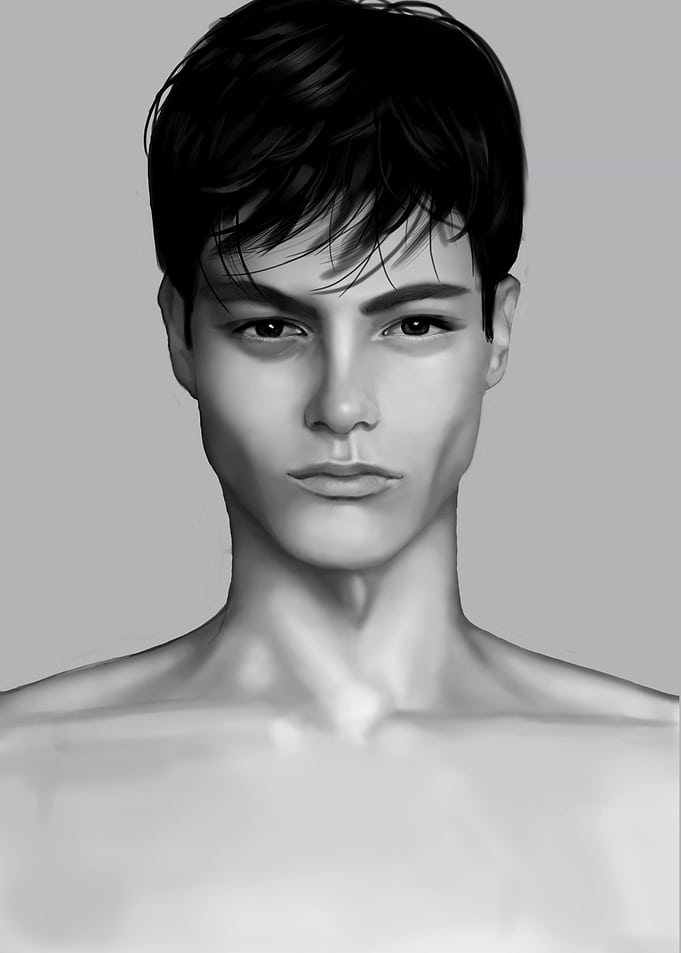 Man Portrait BW