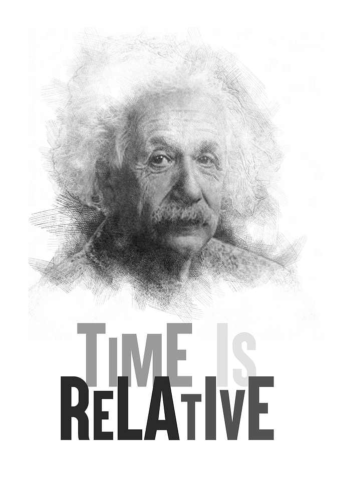 Black Sketch Einstein