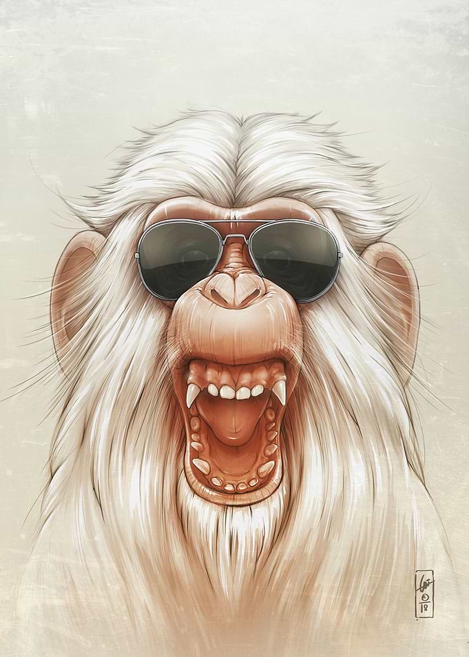The Great White Angry Monk
