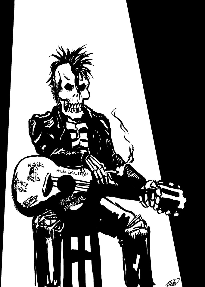 skeletal singer