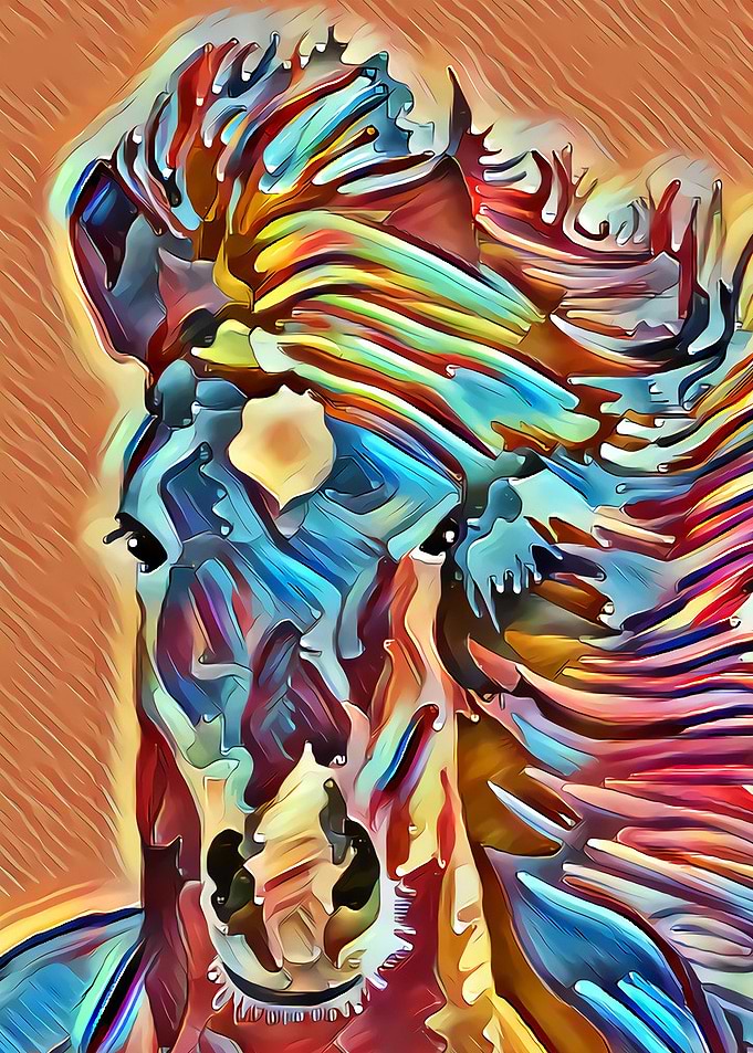 abstract horse