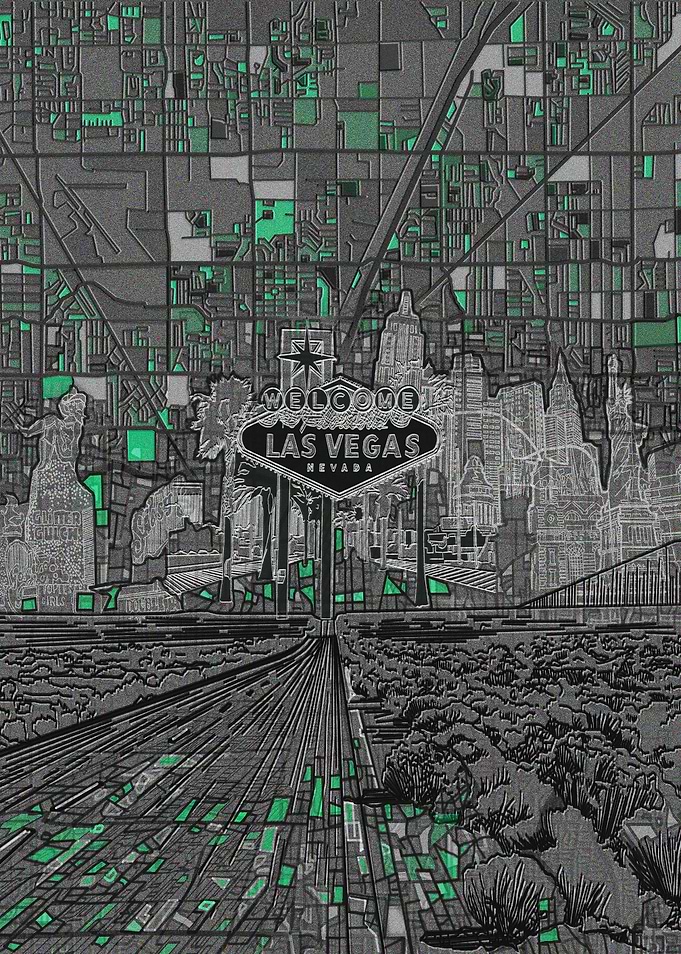 Las Vegas city abstract 3