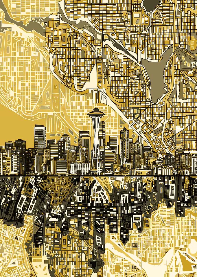 Seattle city abstract 5
