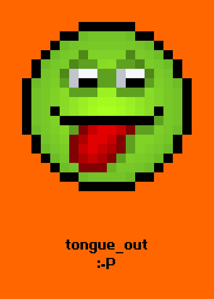 Tongue out