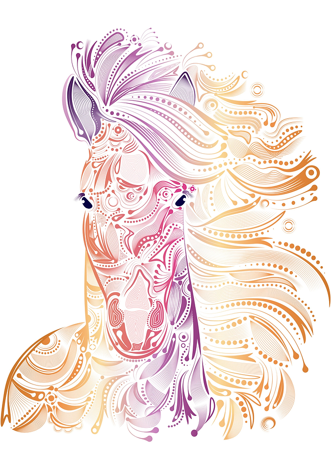 tribal horse
