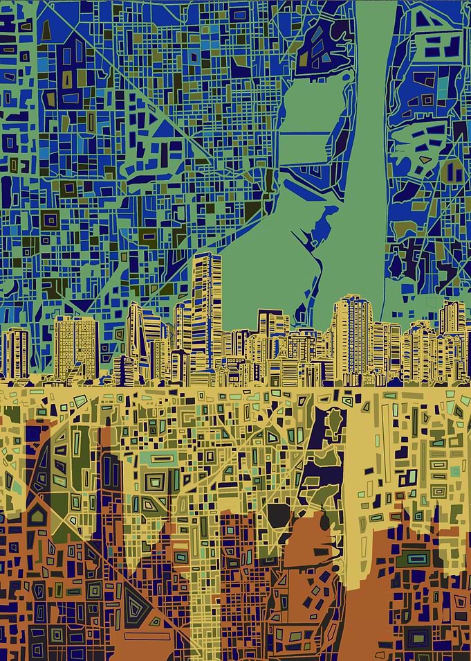 Miami city abstract 2
